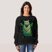 Sweatshirt Chat de style rétro Kitty Cats (Devant entier)