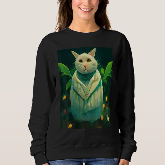 Sweatshirt Chat de style rétro Kitty Cats (Devant)