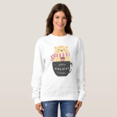 Sweatshirt Chat de vacances (Devant entier)