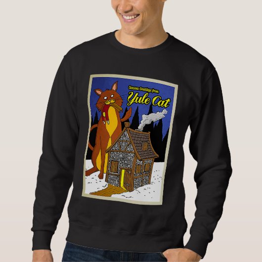 Sweatshirt Chat de Yule (Devant)