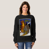 Sweatshirt Chat de Yule (Devant entier)
