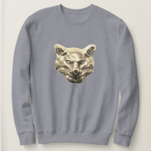Sweatshirt Chat doré
