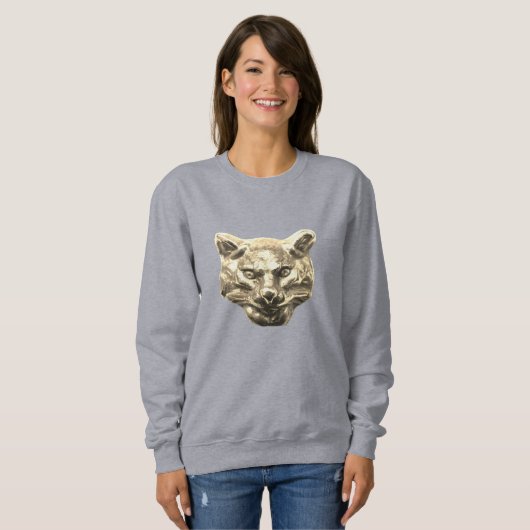 Sweatshirt Chat doré (Devant entier)