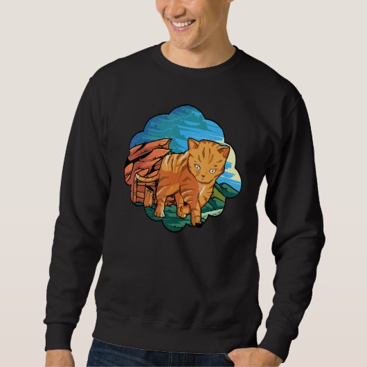 Sweatshirt Chat du Bengale 1 (Devant)