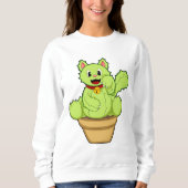 Sweatshirt Chat en cactus (Devant)