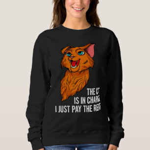 Sweatshirt Chat en colère Incharge Graphic Plus Taille Tee