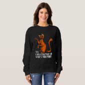 Sweatshirt Chat en colère Kitten Lady Graphic Plus Taille Tee (Devant entier)
