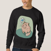 Sweatshirt Chat Et Poisson (Devant)