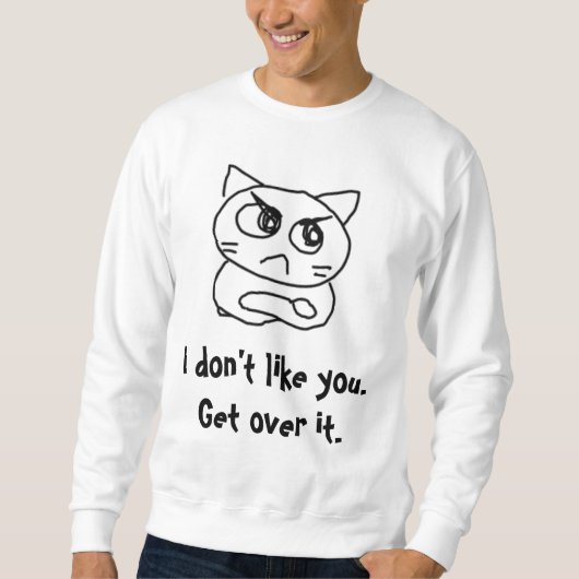 Sweatshirt Chat fâché #879345 (Devant)