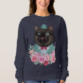 Sweatshirt Chat fantaisie (Devant)
