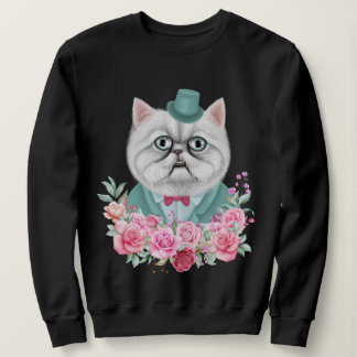 Sweatshirt Chat fantaisie