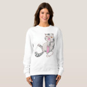 Sweatshirt Chat gras mignon (Devant entier)