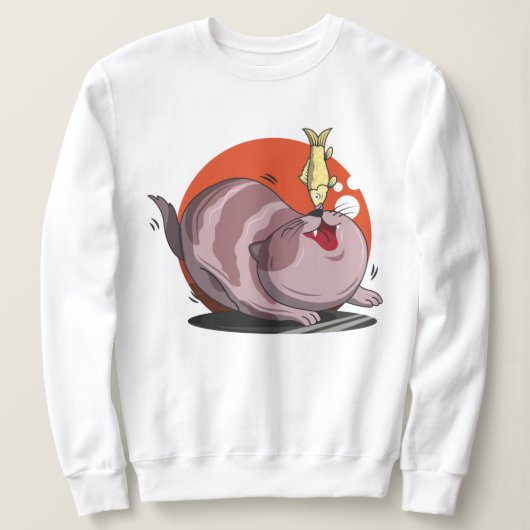 Sweatshirt Chat gras mignon (Design devant)