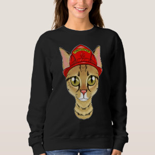 Sweatshirt Chat I pompier Chat I pompier Savannah Chat