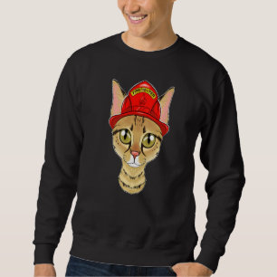 Sweatshirt Chat I pompier Chat I pompier Savannah Chat