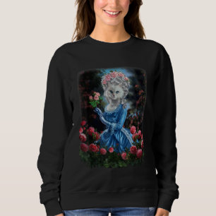 Sweatshirt , Chat Imite Marie Antoinette Reine de France