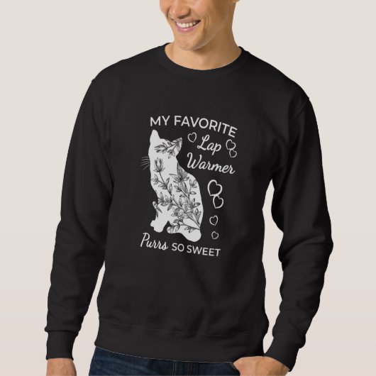 Sweatshirt Chat Kitten Lap Warmer Purer (Devant)