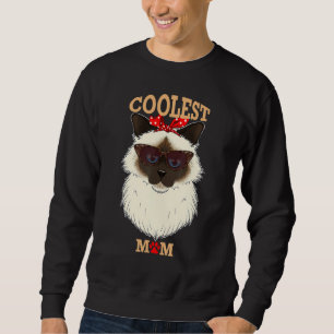 Sweatshirt Chat le plus frais Maman I Birman Chat Maman I Bir