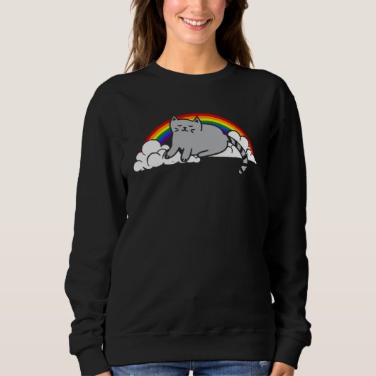 Sweatshirt Chat Lgbt (Devant)