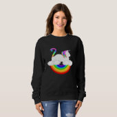 Sweatshirt Chat licorne (Devant entier)
