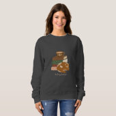 Sweatshirt Chat livresque (Devant entier)