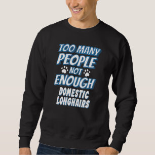 Sweatshirt Chat Longhair domestique Disant Introduction