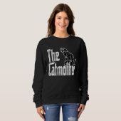 Sweatshirt Chat Maman Catmother Polygon Chat Mère Kitty Maman (Devant entier)
