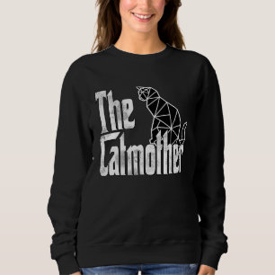 Sweatshirt Chat Maman Catmother Polygon Chat Mère Kitty Maman