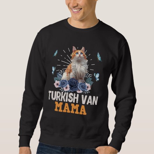 Sweatshirt Chat Maman TURKISH VAN maman TURKISH VAN CAT MOM T (Devant)
