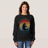 Sweatshirt Chat Manger Une Pepperoni Slice Chat Love Pizza (Devant entier)