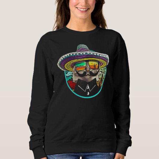 Sweatshirt Chat mexicain (Devant)
