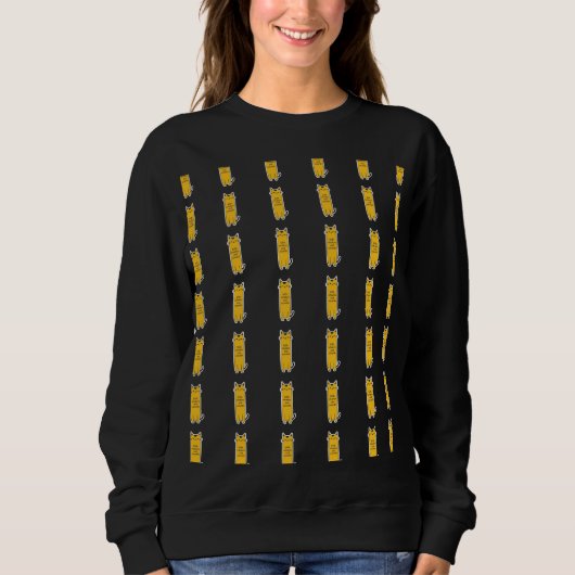 Sweatshirt Chat Mignon Avec Chaleur de Moustaches Design Mini (Devant)