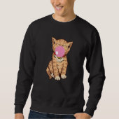 Sweatshirt Chat mignon Chews Gum Bubble Gum Chat (Devant)