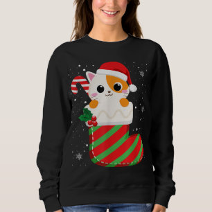 Sweatshirt Chat mignon Noël Sucre de canne Noël Noël Chatons 