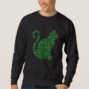 Sweatshirt Chat mignon Saint Irish Patrick S Day Kitten Papa