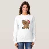 Sweatshirt Chat Noël Animaux d'hiver Chats (Devant entier)