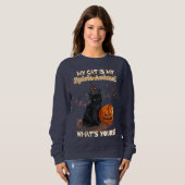 Sweatshirt Chat noir (Devant entier)