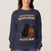 Sweatshirt Chat noir (Devant)