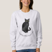 Sweatshirt chat noir (Devant)
