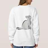 Sweatshirt Chat noir, suffisance grise (Dos)