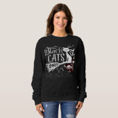 Sweatshirt Chat noir uniquement.b (Devant entier)