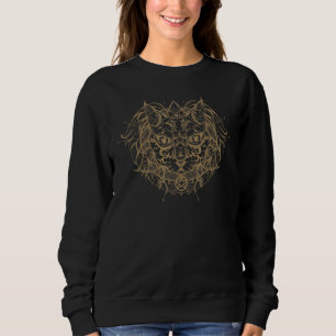 Sweatshirt Chat Pagan Sorcière Wicca Phases Lune De Wiccan Go