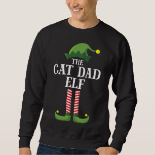 Sweatshirt Chat Papa Elf Correspondance de famille Noël fête