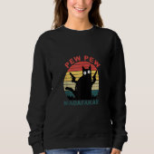 Sweatshirt Chat Pew Pew Pew Madafakas Crazy Funny Chat (Devant)