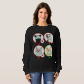 Sweatshirt Chat porte un masque facial correctement  Chat  Di (Devant entier)