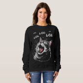Sweatshirt Chat qui rit MDR (Devant entier)