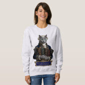 Sweatshirt Chat Russian Blue Emmanuel Kant (Devant entier)