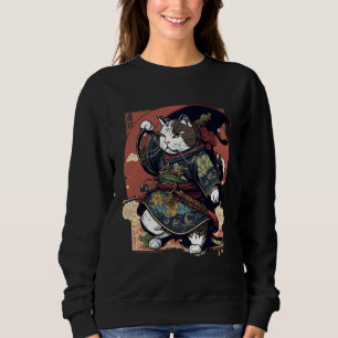 Sweatshirt Chat samouraï esthétique Japon bushido Chats