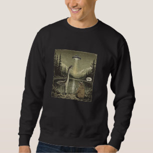 Sweatshirt Chat Sasquatch Loch Ness Monster Introvert Alien U