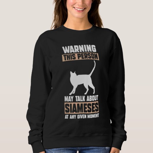 Sweatshirt Chat Siamese 3 (Devant)